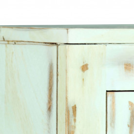 Servantă, albastru deschis, 110x35x70 cm, lemn masiv de mango - Img 5