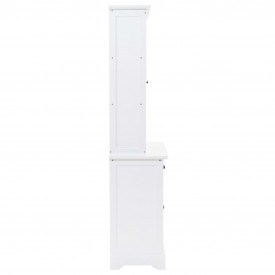 Servantă galeză cu 4 uși, MDF și lemn de pin, 80 x 40 x 180 cm - Img 3