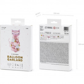 Set 34 baloane pisicuta roz 83x140cm - Img 2