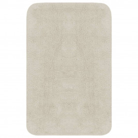 Set covorașe baie, 3 piese, alb, textil - Img 2