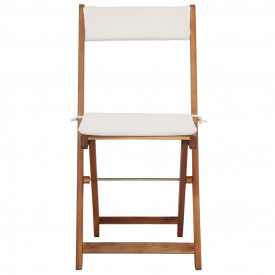 Set de mobilier bistro cu perne, 7 piese, lemn masiv de salcâm - Img 7