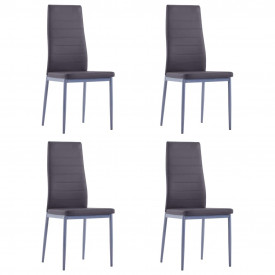 Set mobilier de bucătărie, 5 piese, gri - Img 6