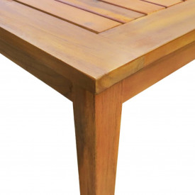 Set mobilier de exterior, 5 piese, lemn masiv de acacia, maro - Img 3