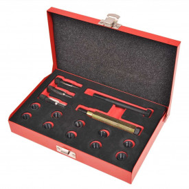 Set reparații filet bujii 15 piese M10 x 1,0 mm - Img 1