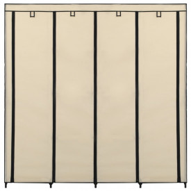 Șifonier cu 4 compartimente, crem, 175 x 45 x 170 cm - Img 4