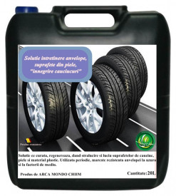 Solutie pentru intretinere anvelope, suprafete din piele, "innegrire cauciucuri" Arca Lux, Bidon 20L