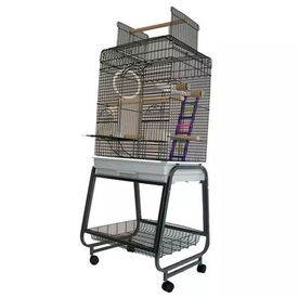 Strong Colivie papagal Villa Aurelia gri argintiu, 56x43x154 cm, 93025 - Img 2