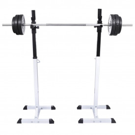 Suport haltere genoflexiuni cu halteră și set gantere 60,5 kg - Img 2