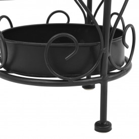 Suport pentru umbrelă, stil vintage, metal, 26x46 cm, negru - Img 6