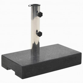 Suport umbrelă de soare, granit, 25 kg, dreptunghiular, negru