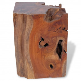Taburet din lemn de tec solid 30 x 30 x 40 cm - Img 8