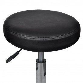 Taburete de birou, 2 buc., negru, 35,5x98 cm, piele ecologică - Img 3