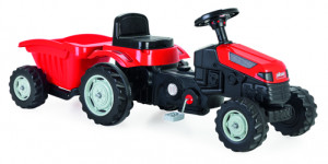 Tractor Pilsan cu Pedale si Remorca Rosu, 07 316