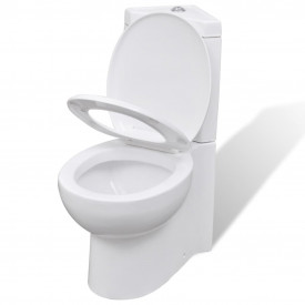Vas WC din ceramică, Alb - Img 3