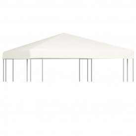 vidaXL Acoperiș pentru pavilion, 310 g/m² 3 x 3 m, alb crem