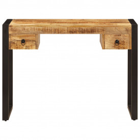 vidaXL Birou cu 2 sertare, 110 x 50 x 77 cm, lemn masiv de mango - Img 2