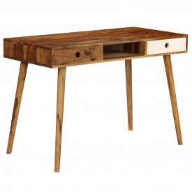 vidaXL Birou de scris, 110 x 55 x 76 cm, lemn masiv de palisandru - Img 12