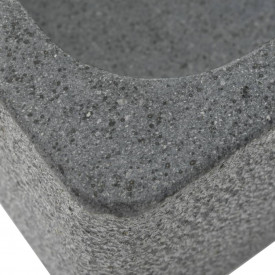 vidaXL Chiuvetă, negru, 45 x 30 x 15 cm, piatră de râu - Img 7