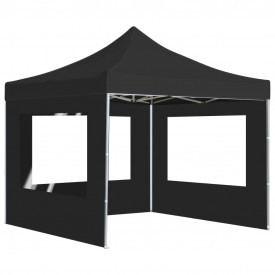 vidaXL Cort de petrecere pliabil cu pereți, antracit, 3x3 m, aluminiu - Img 2