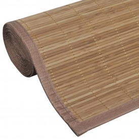 vidaXL Covor din bambus 100x160 cm Maro - Img 4