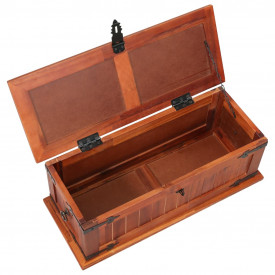 vidaXL Cufăr de depozitare, 60 x 25 x 22 cm, lemn masiv de salcâm - Img 5