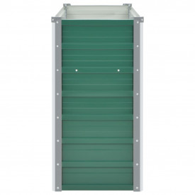 vidaXL Jardinieră de grădină, oțel galvanizat, 100 x 40 x 77 cm, verde - Img 4