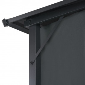vidaXL Pavilion cu perdea, negru, 3 x 3 m, aluminiu - Img 5