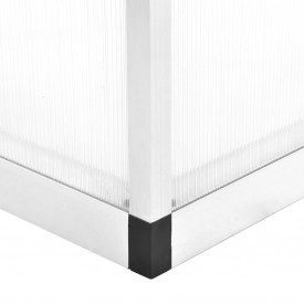 vidaXL Seră, 362 x 190 x 195 cm, aluminiu, 13,41 m³ - Img 7