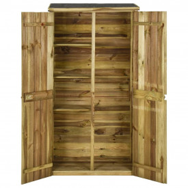 vidaXL Șopron scule grădină, lemn de pin FSC, 85 x 48 x 177 cm - Img 3