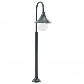 vidaXL Stâlp iluminat grădină, verde închis, 120 cm, aluminiu, E27 - Img 1