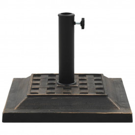 vidaXL Suport umbrelă de soare, bronz, 12 kg, polirășină, pătrat - Img 2