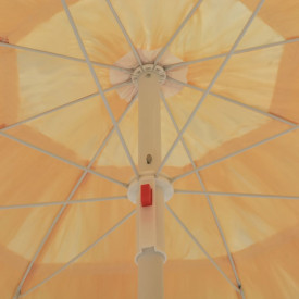 vidaXL Umbrelă de plajă, natural, 180 cm, stil hawaiian - Img 4