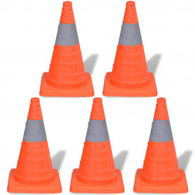 5 Conuri pop-up pentru trafic rutier, 42 cm - Img 2