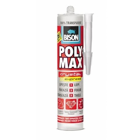 Adeziv și etanșeizant MS Polimer BISON Poly Max Crystal Express, transparent, 300g