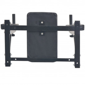 Aparat exerciții triceps și abdomen, montare pe perete, negru - Img 3