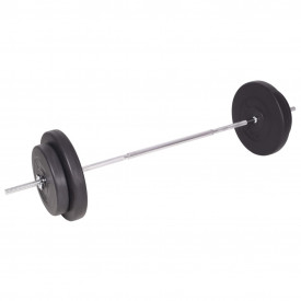 Bancă de antrenament, rastel set de haltere/gantere, 90 kg - Img 10