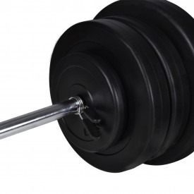 Bancă reglabilă pentru abdomene cu set haltere/gantere 60,5 kg - Img 12