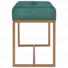 Bancă, verde, 80 cm, catifea - Img 3