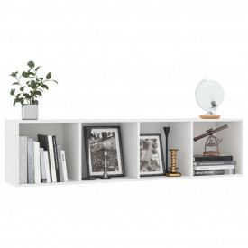 Bibliotecă/Comodă TV, alb, 143 x 30 x 36 cm - Img 5