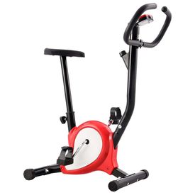 Bicicletă fitness cu curea de rezistență, roșu - Img 2