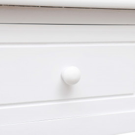 Birou de scris, alb, 110 x 45 x 76 cm, lemn - Img 7