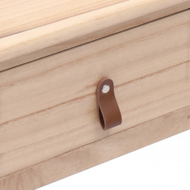Birou de scris, culoare naturală, 110 x 45 x 76 cm, lemn - Img 6