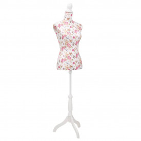 Bust croitorie damă din bumbac cu imprimeu floral