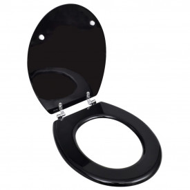 Capac WC MDF design simplu Negru