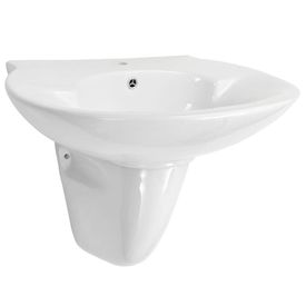 Chiuvetă ceramică suspendată pe perete, alb, 690x520x210 mm