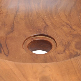 Chiuvetă de baie din lemn de tec solid, 45 cm - Img 9