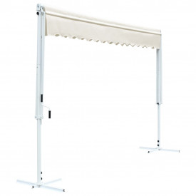 Copertină cu structură independentă, crem, 4 x 3 m - Img 4