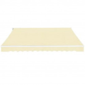 Copertină pliabilă acționată manual, crem, 600 cm - Img 2