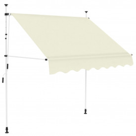 Copertină retractabilă, acționare manuală, crem, 150 cm