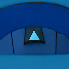 Cort camping 4 persoane, Bleumarin/Albastru deschis - Img 5
